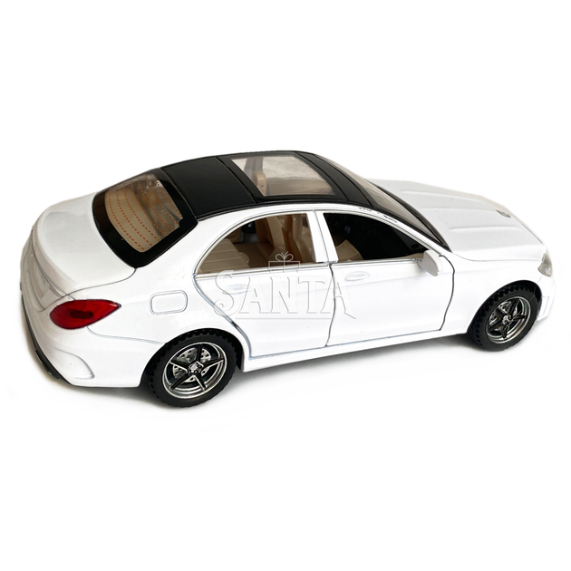 Игрушечная машинка металлическая Mercedes-Bens C260L (Мерседес-Бенц ) «АвтоЕксперт», белая, батар., свет, звук, откр.двери, инерция, от 3 лет, 15*7*5 (DL-47020) - Фото 3 Игрушечная машинка металлическая Mercedes-Bens C260L (Мерседес-Бенц ) «АвтоЕксперт», белая, батар., свет, звук, откр.двери, инерция, от 3 лет, 15*7*5 (DL-47020) - изображение 3
