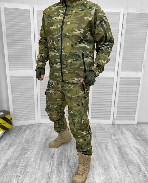Тактический костюм Soft She’ll военная форма ВСУ мультикам р 50 - изображение 1