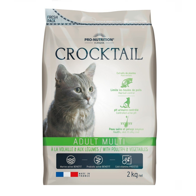 Сухой корм PRO-NUTRTION CROCKTAIL ADULT MULTI с птицей и овощами 2 кг ...