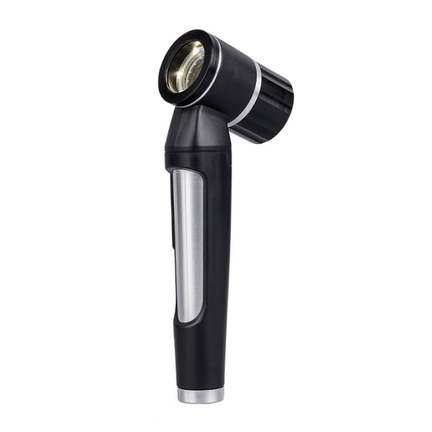 Дерматоскоп ручний кишеньковий Luxamed LuxaScope LED 3.7В Чорний портативний акумуляторний шкірний аналізатор для дерматолога диск без шкали + кейс - зображення 1