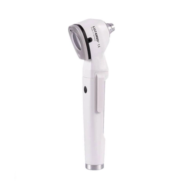Отоскоп медицинский диагностический Luxamed LuxaScope LED 3.7В AURIS Белый портативный карманный питание от аккумулятора + кейс с адаптерами - изображение 1