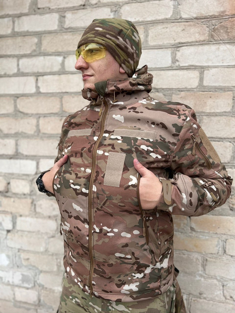 Куртка тактична FCTdesign на сітці Софтшелл M мультикам - зображення 1