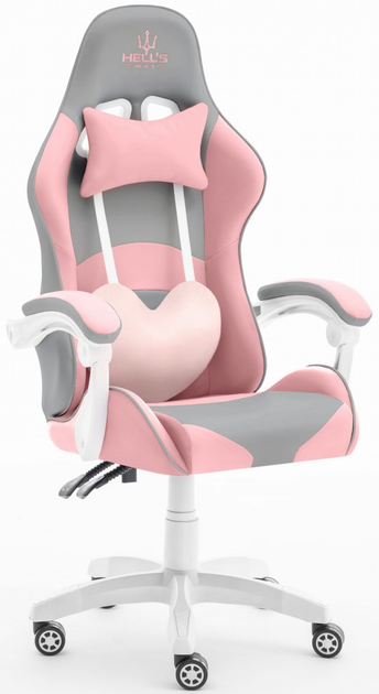 Компьютерное геймерское кресло Hell's Chair Rainbow Серо-розовый – фото ...