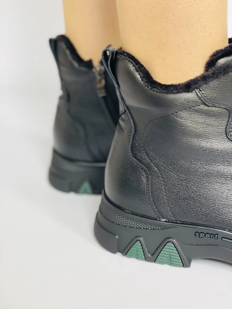 Женские осенние ботинки Lifexpert 36 Черные с зеленым 2895 - изображение 4