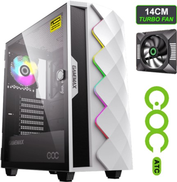 Корпус Gamemax White Diamond COC - изображение 2