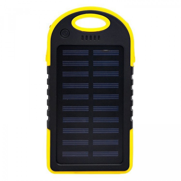 УМБ Power Bank повербанк Solar Charger SC-10 10000 mAh на солнечной батарее, защищенный от воды аккумулятор, с LED фонариком Желтый - Фото 7 УМБ Power Bank повербанк Solar Charger SC-10 10000 mAh на солнечной батарее, защищенный от воды аккумулятор, с LED фонариком Желтый - зображення 7