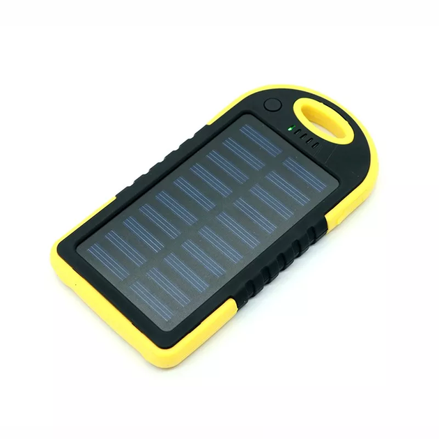 УМБ Power Bank повербанк Solar Charger SC-10 10000 mAh на солнечной батарее, защищенный от воды аккумулятор, с LED фонариком Желтый - Фото 9 УМБ Power Bank повербанк Solar Charger SC-10 10000 mAh на солнечной батарее, защищенный от воды аккумулятор, с LED фонариком Желтый - зображення 9