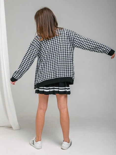 Кардиган школьный ART KNIT Лапки 26549 128-134 см Черный (4823093440241) 