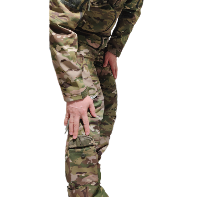 Костюм мультикам НАТО теплый флисовый куртка и штаны материал софтшел Softshell на флисе размер L (50) - изображение 2
