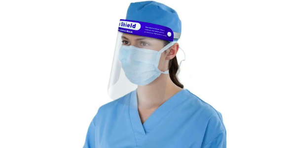 Лицьовий екран із тонкого пластику Face Shield (10шт/упаковка) гнучкий товщиною 0,5 мм - Фото 3 Лицьовий екран із тонкого пластику Face Shield (10шт/упаковка) гнучкий товщиною 0,5 мм - зображення 3