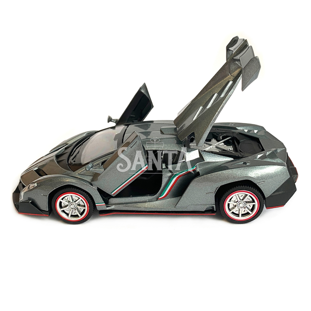 Игрушечная машинка металлическая Lamborghini (Ламборгини ) "АвтоЕксперт", серебро, свет, звук, инерция, 81322 - Фото 6 Игрушечная машинка металлическая Lamborghini (Ламборгини ) "АвтоЕксперт", серебро, свет, звук, инерция, 81322 - изображение 6