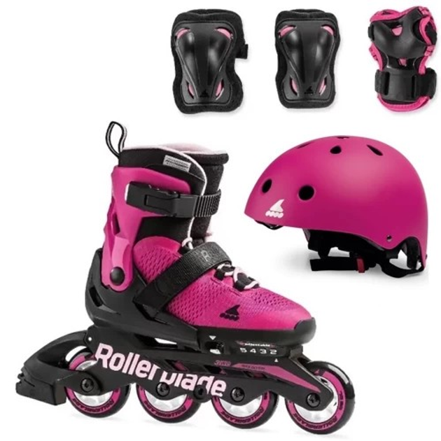 Роликовые коньки Rollerblade Microblade CUBE G 28-32 Pink (PK2050791/28 ...
