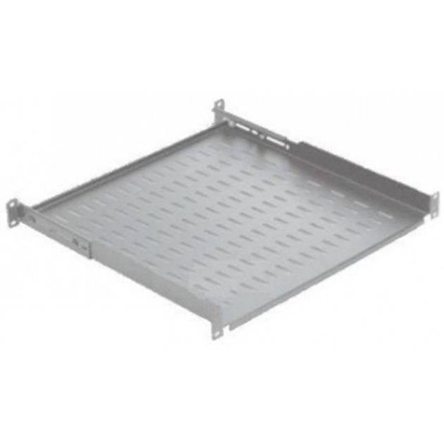 Полка 19" 1U глуб. 450-540мм, регулируемая RAL 7035 Mirsan (MR.HRM1U45 ...