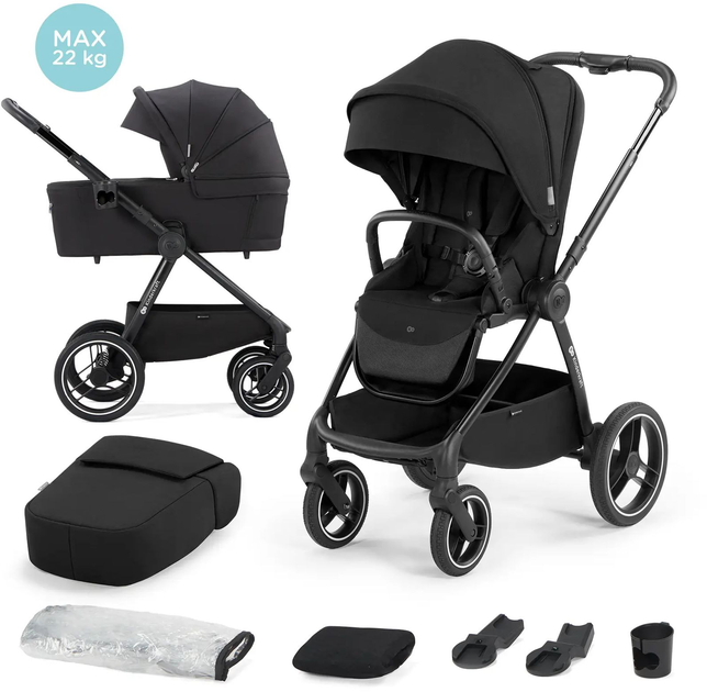 Универсальная коляска 2 в 1 Kinderkraft Nea Midnight Black (KSNEA000BLK2000) - изображение 2