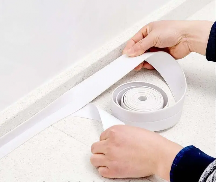 Водонепроникна ущільнювальна бордюрна стрічка для ванної та кухні Waterproof Tape 2,5 метри - зображення 2