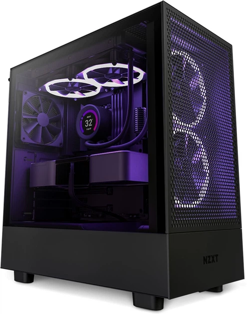 Корпус NZXT H5 Flow Edition Black (CC-H51FB-01) – фото, отзывы