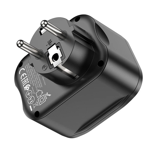 Зарядное устройство с быстрой зарядкой QC/PD HOCO NS3 Черный - изображение 4