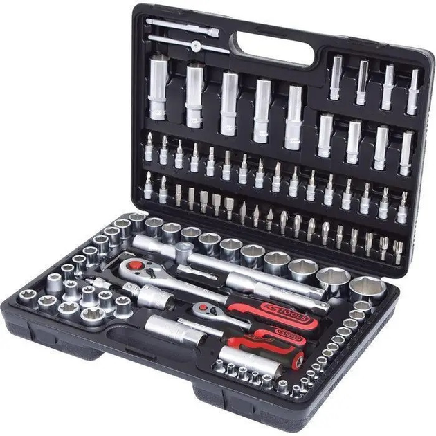 Набор торцевых головок с трещеткой Kassel Tools 108 предметов в ...