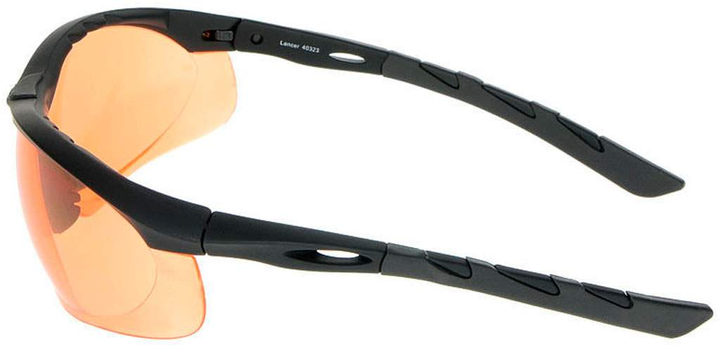 Защитные очки Swiss Eye Lancer (черный) оранжевые линзы - изображение 2