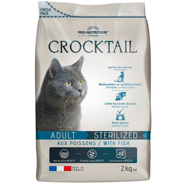 Сухой корм Pro-Nutrition Flatazor Crocktail Adult Sterilized Fish для ...