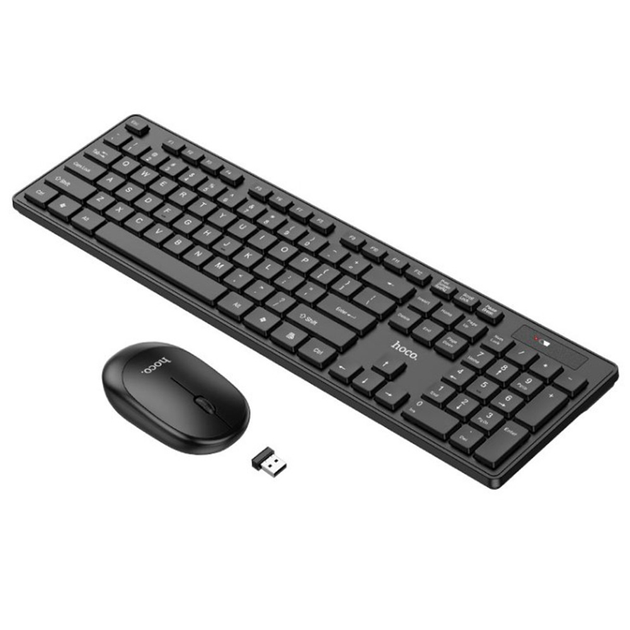 Безпровідна Bluetooth клавіатура з мишкою Hoco GM17, Black - зображення 1
