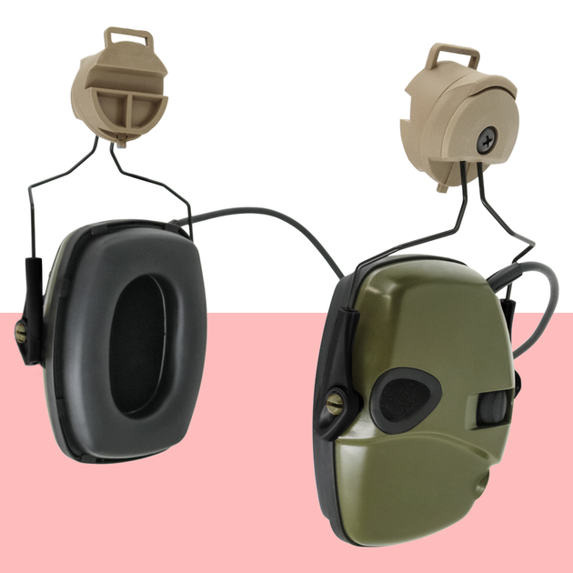 Кріплення на шолом, каску для навушників Howard Impact Sport/Pro/Bolt, Earmor M31/M32, Coyote (12791) - зображення 2