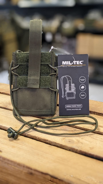 Підсумок тактичний для телефону Олива Mil-Tec HANDYTASCHE MOLLE OLIV (13492001) - изображение 1