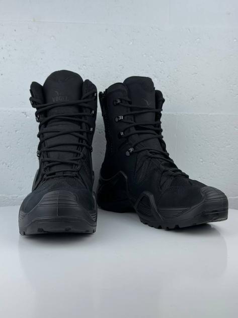 Военные мужские чёрные тактические ботинки Vogel размер 45 - изображение 1