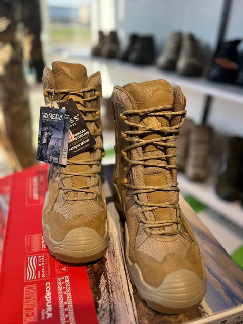 Військові тактичні черевики Vaneda Nato Койот, Зимові до -20 берці з натуральної шкіри. 40 - зображення 2