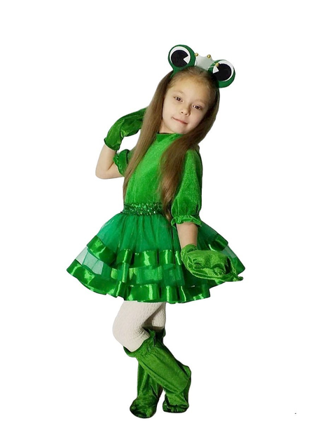 Детский карнавальный костюм Царевна-Лягушка (рост 110-122 см)