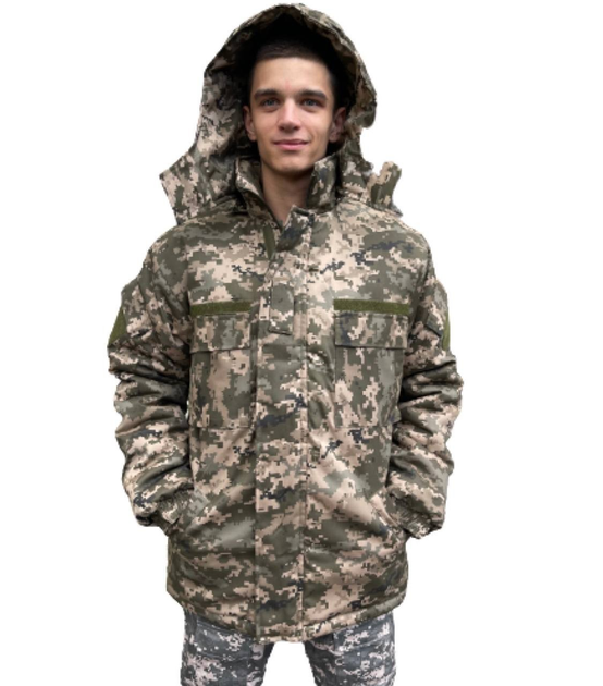 Формована чоловіча куртка демісезонна піксель розмір 54 - зображення 1