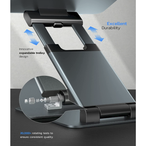 Подставка для ноутбука Nulaxy Ergonomic Laptop Stand Gray (C5-01) - изображение 5