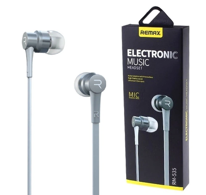 Гарнитура Remax RM-535 Сталь (28948) купить в интернет-магазине ROZETKA ...