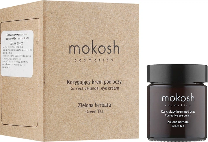 Krem pod oczy Mokosh Zielona Herbata korygujacy 30 ml (5902729030298) - obraz 2