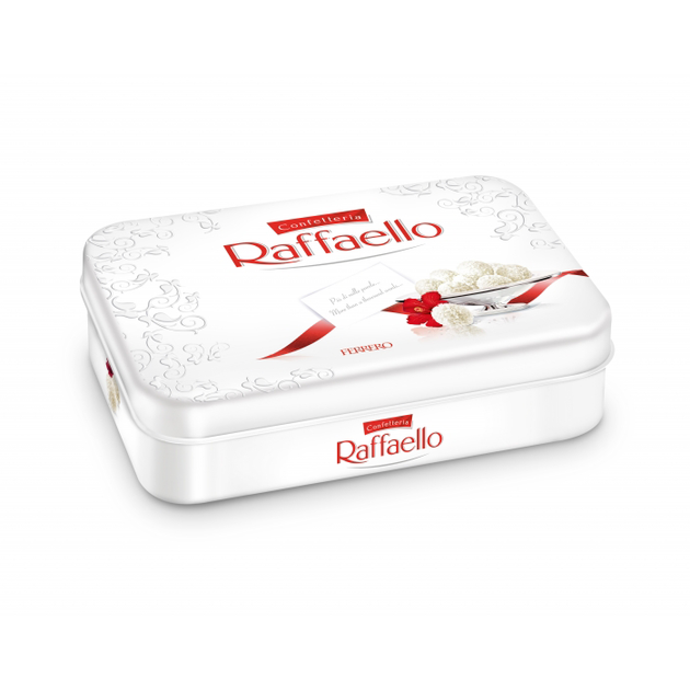 Цукерки Raffaello 300 грам в металевій коробці – купить в Украине ...