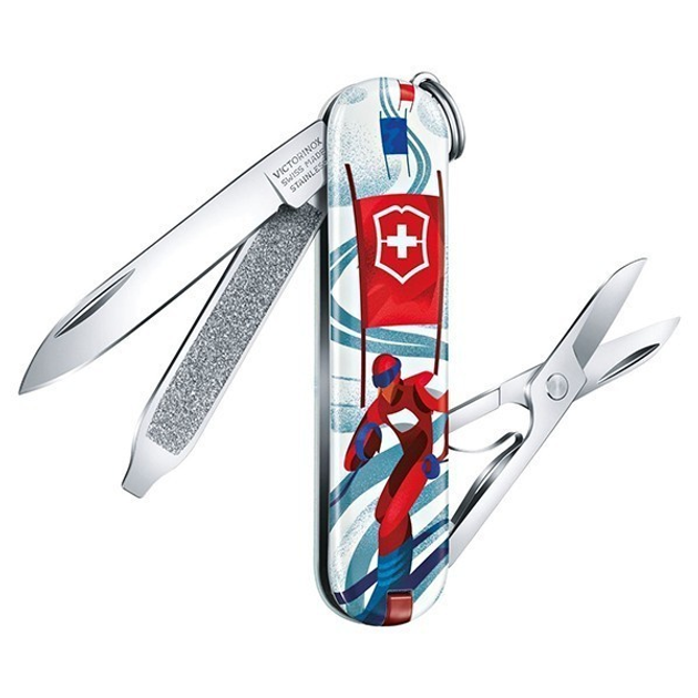 Складной нож Victorinox Classic LE "Ski Race" 5,8 см 0.6223.L2008 - изображение 2