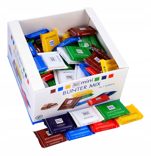 Набір шоколадних конфет Ritter Sport Bunter Mix 84 шт 1,4 кг – купити в ...