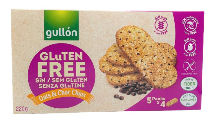 Печенье GULLON без глютена овсяное Desayuno Choc-chips, 220 г – ROZETKA ...