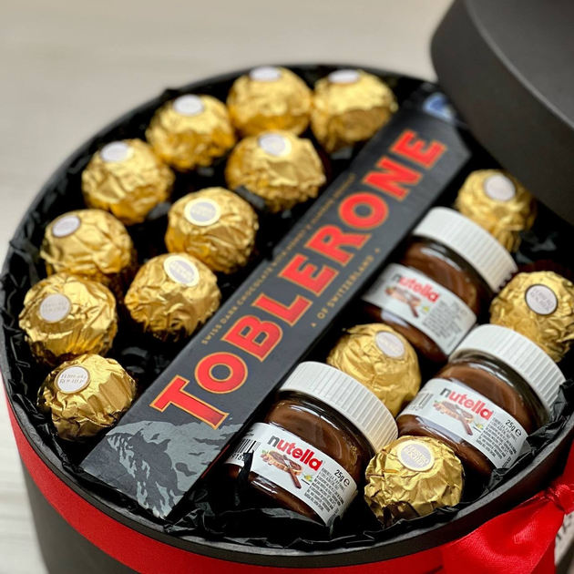 Подарок для девушки YourGifts Подарочный бокс с Nutella Mini для сестры ...