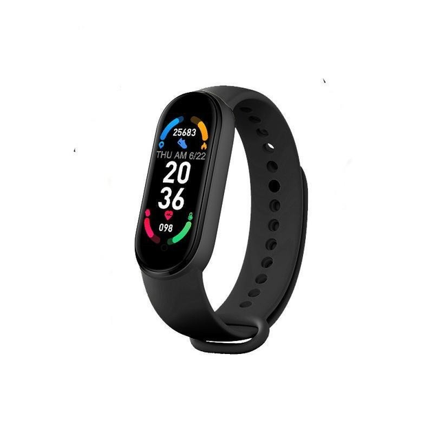 Фитнес браслет спортивный Smart Band M6 (смарт часы, пульсометр) Черные ...