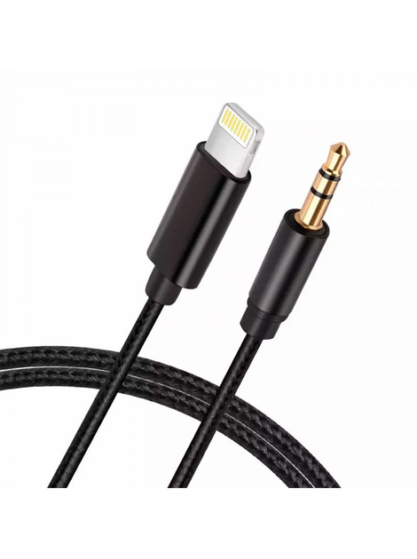 Переходник Lightning на AUX 1м (mini-jack 3.5мм) для iPhone, iPad | 1м ...