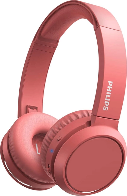 Акція на Навушники Philips Bluetooth headpohones TAH4205 Wireless Mic Red (TAH4205RD/00) від Rozetka