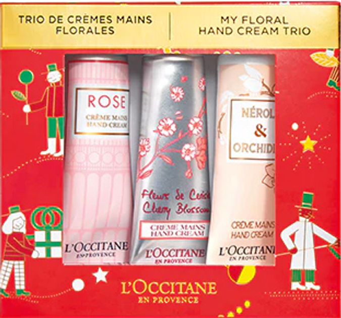 Новогодний набор кремов для рук L'Occitane En Provence 3 шт ...