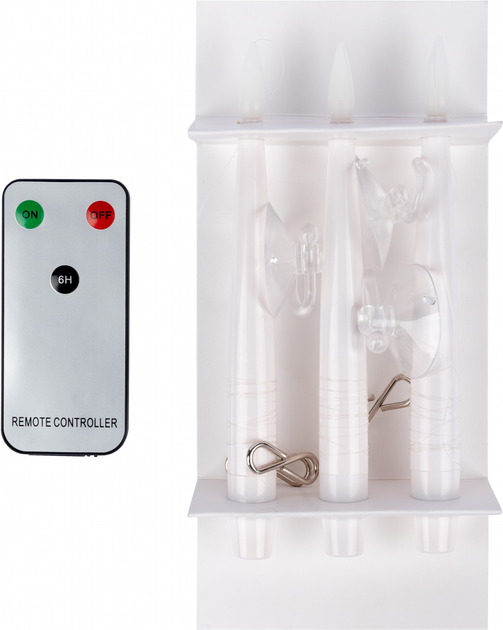 Набор свечей Новогодько Летающие свечи с пультом, 15 см, 3 шт LED ...