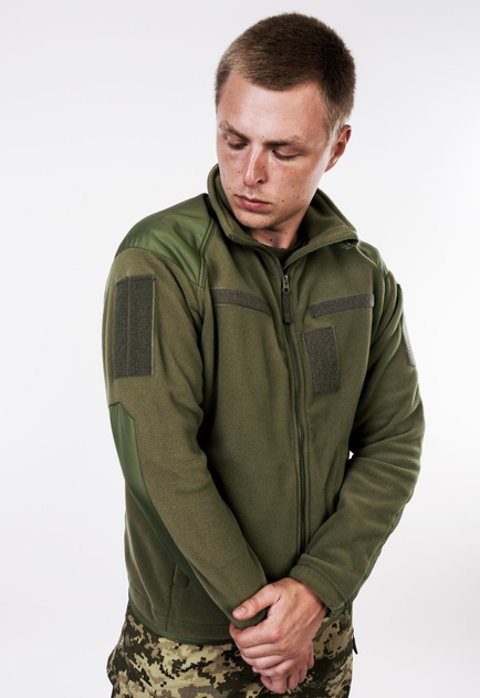 Флісова куртка Козак 48 розмір статутна тепла тактична олива - зображення 1