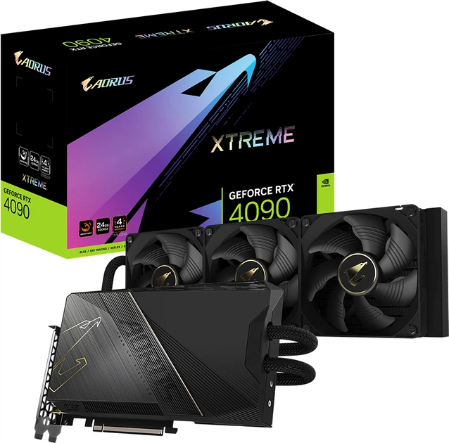 Gigabyte PCI-Ex GeForce RTX 4090 Aorus Xtreme Waterforce 24G 24GB GDDR6X (384bit) (2565/21000) (HDMI, 3 x DisplayPort) (GV-N4090AORUSX W-24GD) - зображення 7