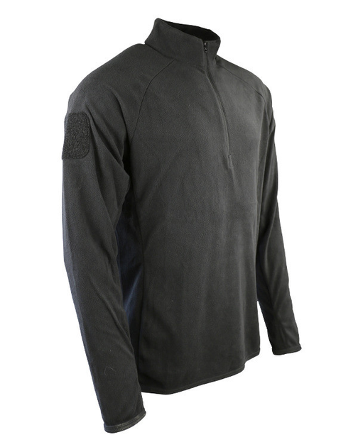 Фліс тактичний Kombat uk Alpha Mid-Layer Fleece L, чорний - изображение 2