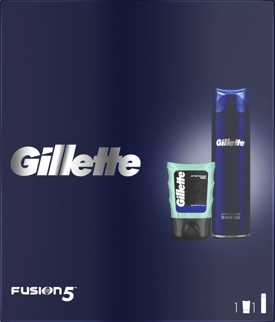 Подарочный набор для мужчин Gillette Гель для бритья Fusion Ultra ...