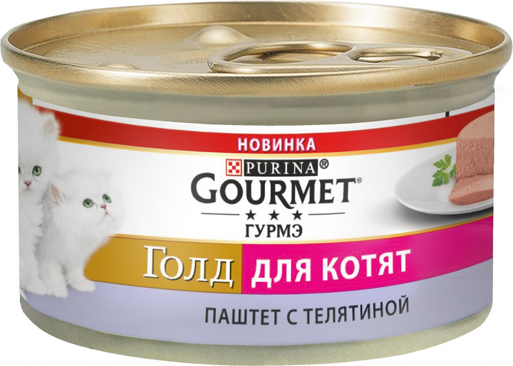 Влажный корм Purina Gourmet Gold для котят, Паштет, Телятина 85 г ...