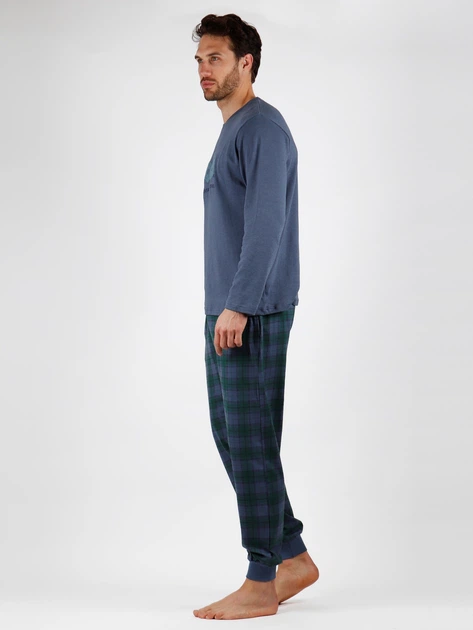 Piżama Admas Lois 56381 XL Niebieski (8433623613449) - obraz 4